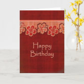 Carte Anniversaire hawaïen de ketmie (Fleur jaune)