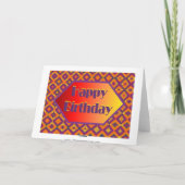 Carte anniversaire heureux (Dos)