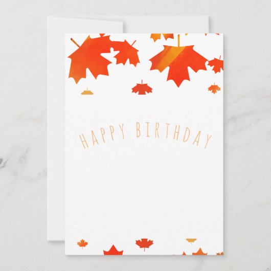 Carte anniversaire heureux (Devant)