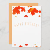 Carte anniversaire heureux (Devant / Derrière)