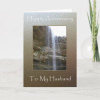 Anniversaire heureux à mon mari - cascade