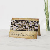 Carte Anniversaire heureux augmenté de Dasies (Devant)