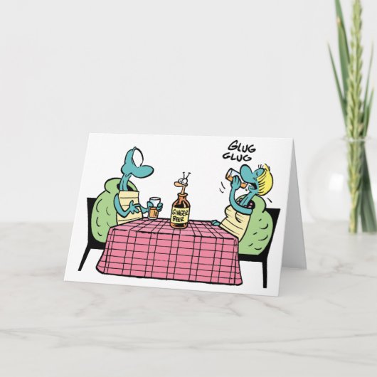 Carte Anniversaire heureux de tortue de marais (Devant)
