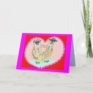 Carte Anniversaire heureux (Meerkats)