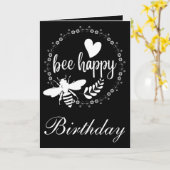 Carte anniversaire heureux personnalisé (Fleur jaune)