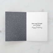 Carte Anniversaire Hiver Humour Nuage de Neige (Intérieur)