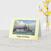Carte anniversaire - HMS Nouvelle-Zélande (Fleur jaune)