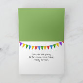 Carte Anniversaire Holstein Humour de vache (Intérieur)