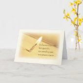 Carte Anniversaire honorant espagnol de perte d'enfant, (Fleur jaune)