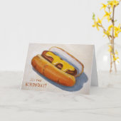 Carte Anniversaire : Hot Diggety Dawg : Peinture de Hot (Fleur jaune)