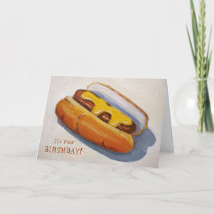 Carte Anniversaire : Hot Diggety Dawg : Peinture de Hot