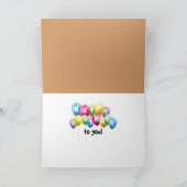 Carte Anniversaire Hound Dog Visage dans le trou de papi (Intérieur)