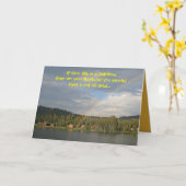 Carte Anniversaire, Humoristique (Fleur jaune)