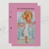 Carte anniversaire humoristique (Devant / Derrière)