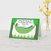 Carte Anniversaire Humoristique (Fleur jaune)