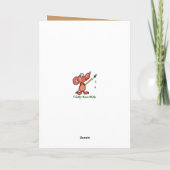 Carte Anniversaire Humour amusant Chouette Choquée Oisea (Dos)