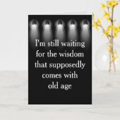 Carte Anniversaire Humour avec lumière (Fleur jaune)