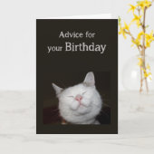 Carte Anniversaire Humour Cute Chat Inspirationnel Conse (Fleur jaune)