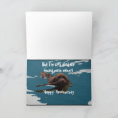 Carte anniversaire - Humour de Terre-Neuve (Intérieur)