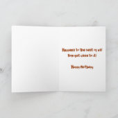 Carte Anniversaire, Humour, Écureuil (Intérieur)