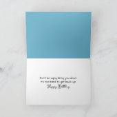 Carte Anniversaire Humour Mouette perchée sur un lion de (Intérieur)