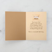 Carte Anniversaire Humour plus sage des choses stupides (Intérieur)