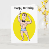Carte Anniversaire Hunk ! (Fleur jaune)