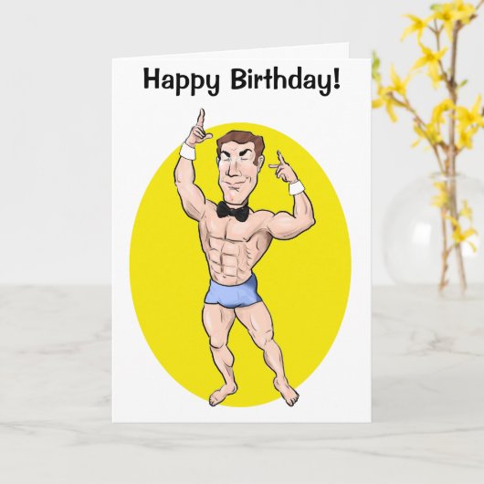 Carte Anniversaire Hunk ! (Fleur jaune)