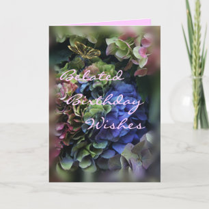 Carte Anniversaire - hydrangea 5409-personnaliser