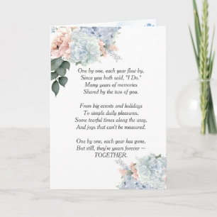 Carte Anniversaire Hydrangea Bouquet