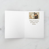 Carte Anniversaire I Love Cuddling Chats Animaux (Intérieur)
