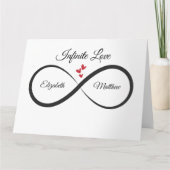 Carte Anniversaire Infinity | Nom et année (Dos)