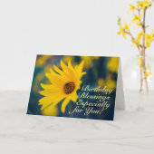 Carte Anniversaire Inspirationnel Bible Verse Jérémie 29 (Fleur jaune)