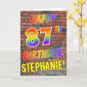 Carte ANNIVERSAIRE inspiré par graffiti de sembler (Fleur jaune)