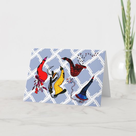 Carte Anniversaire Instrumental (Devant)