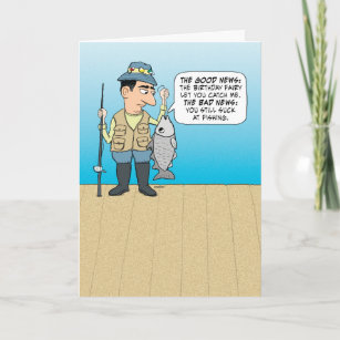 Cartes Drole Pecheur D Anniversaire Zazzle Be