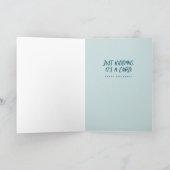 Carte Anniversaire intelligent et drôle (Intérieur)