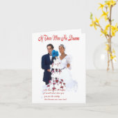 Carte Anniversaire/ Interracial (Fleur jaune)