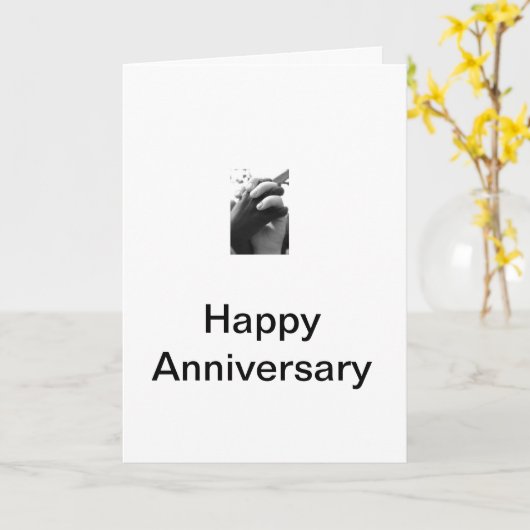 Carte Anniversaire interracial (Fleur jaune)