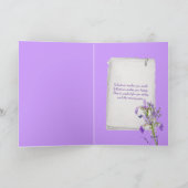 Carte Anniversaire Iris Bouquet dans la tige (Intérieur)