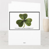 Carte anniversaire irlandais (Dos)