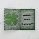 Carte Anniversaire irlandais (Intérieur)
