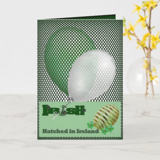 Carte Anniversaire irlandais (Fleur jaune)