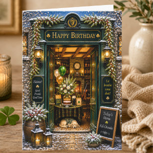 Carte Anniversaire Irlandais Amoureux d'Irlande Annivers
