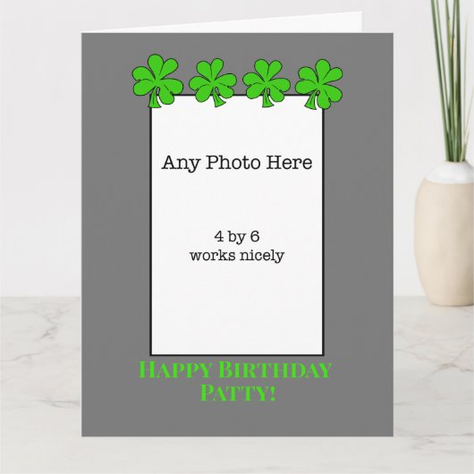 Carte Anniversaire irlandais de Snarky (Devant)