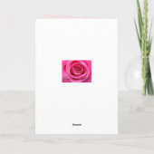 Carte Anniversaire Italien Bouquet rose de fleurs (Dos)