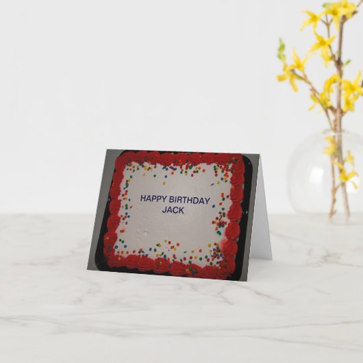 Carte Anniversaire Jack (Fleur jaune)