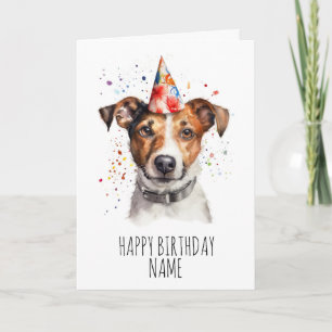 Carte Anniversaire Jack Russell