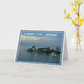 Carte Anniversaire Jamaican Scene (Fleur jaune)