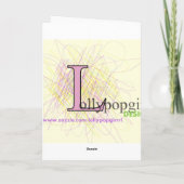 Carte Anniversaire jaune (Dos)